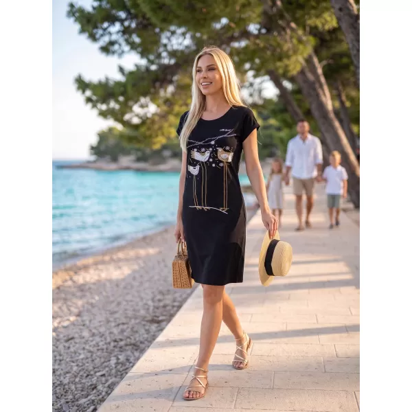  Rochie ALTISPORT ALW043178 NEGRU ȘI AURIU 