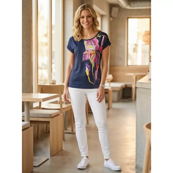  Tricou pentru femei ALTISPORT CELENA ALBASTRU INCHIS 