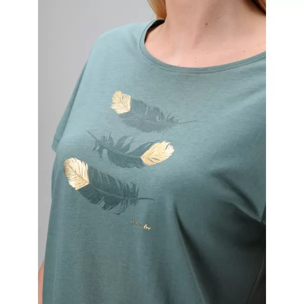  Tricou pentru femei LOAP ASIKA CLW2459 VERDE 