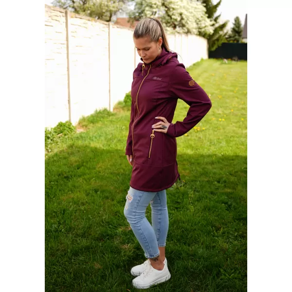  Palton softshell dama ALTISPORT CIARA BURGUNDIA 