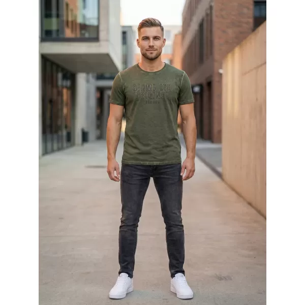  Tricou pentru bărbați KIXMI SALEM KAKI 
