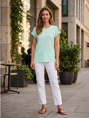Tricou pentru femei SAM 73 IRIS WT 910 MENTĂ
