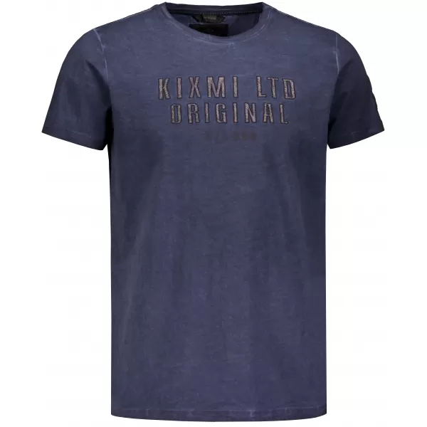  Tricou pentru bărbați KIXMI SALEM ALBASTRU INCHIS 