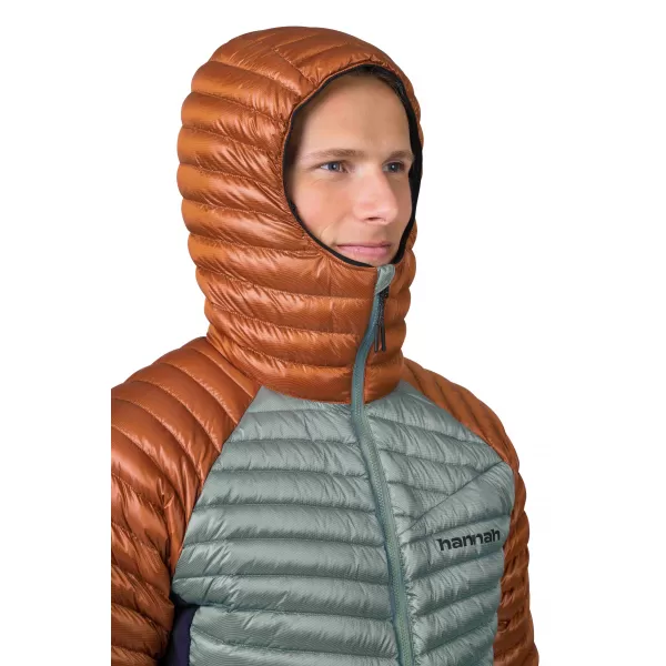  Jachetă pentru bărbați HANNAH MIO HOODY CĂDERE RUGINA/CRIN 