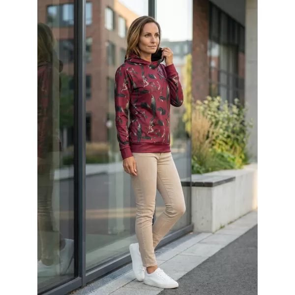  Hanorac funcțional premium pentru femei ALTISPORT VOJ/ALW026MI01 BURGUNDIA 