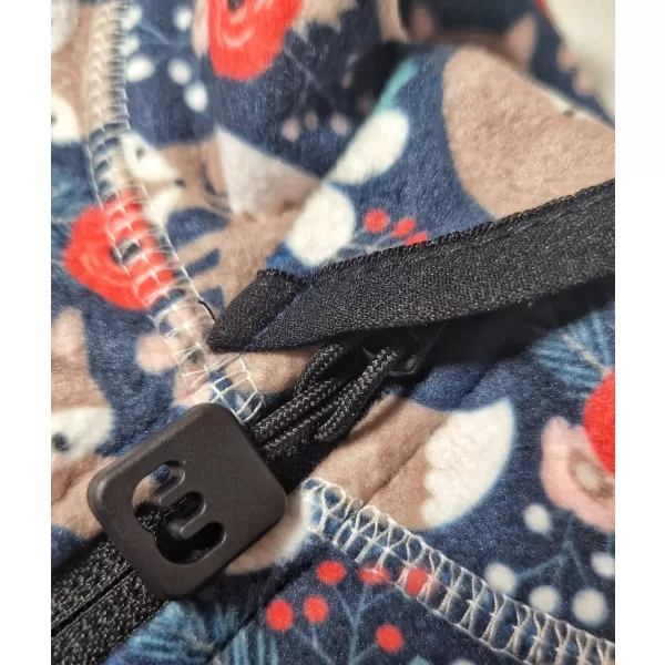  Hanorac fleece pentru copii WAMU LIŠKY ALBASTRU ÎNCHIS 
