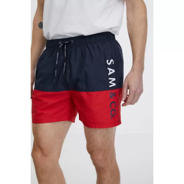  Pantaloni scurți de înot pentru bărbați SAM 73 EDUARDO MS 818 ROŞU 