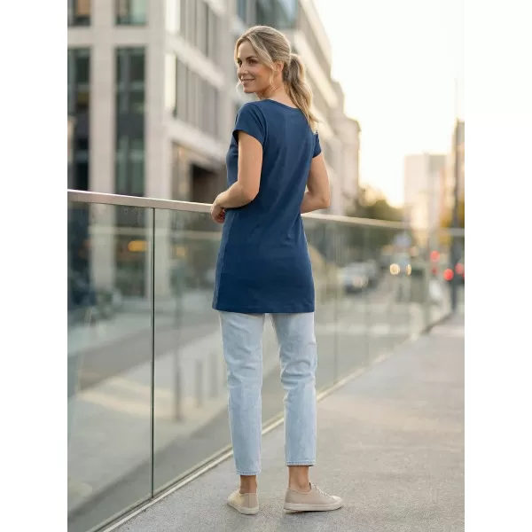  Tricou lung de damă ALTISPORT NoPrint NP/ALW321 ALBASTRU MIEZUL NOPȚII 