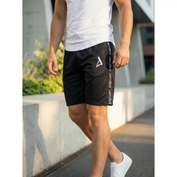  Pantaloni scurți funcționali premium pentru bărbați ALTISPORT VOJ/ALM021KRA01 NEGRU 