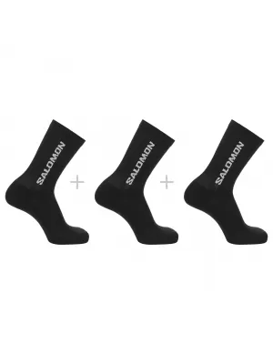 Șosete SALOMON EVERYDAY CREW 3-PACK LC2086100 NEGRU/NEGRU/NEGRU