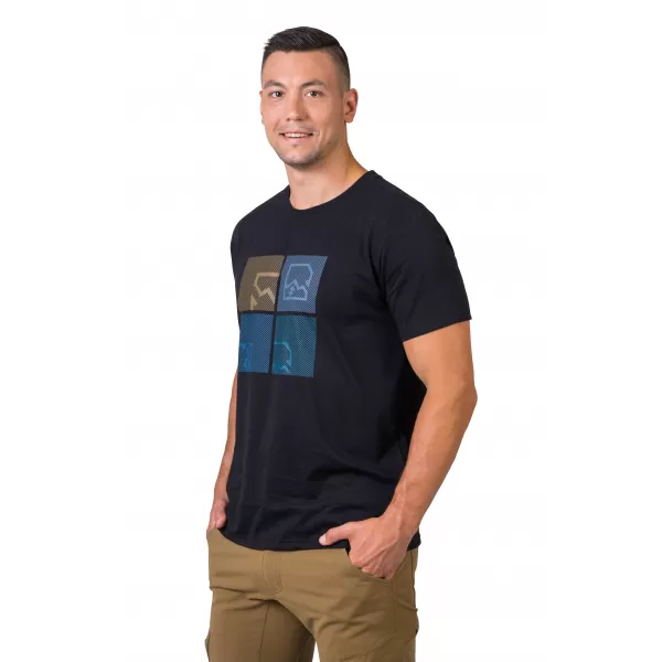  Tricou pentru bărbați HANNAH RAMONE ANTRACIT/ALBASTRU 