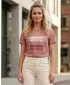 Tricou de damă LOAP ABNELIS CLW2416 VIOLET