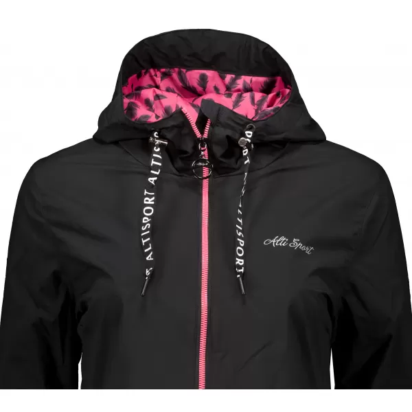  Geaca de dama ALTISPORT CHELSIE NEGRU ROZ 
