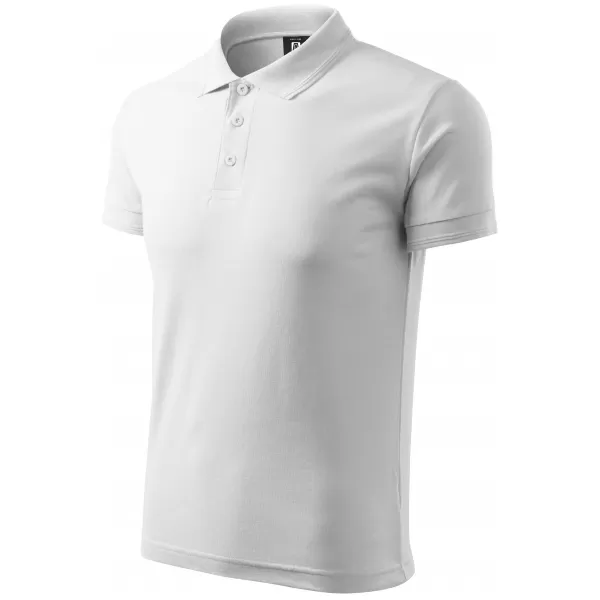  Tricou pentru bărbați cu guler ALTISPORT NoPrint NP/ALM302 ALB 