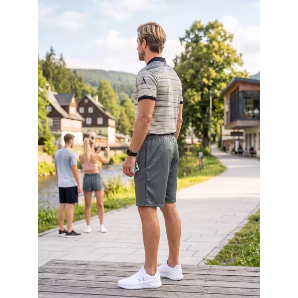  Pantaloni scurți funcționali premium pentru bărbați ALTISPORT VOJ/ALM013KRA01 GRI 