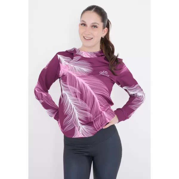  Hanorac funcțional premium pentru femei ALTISPORT VOJ/ALW001MI01 FUCSIE 