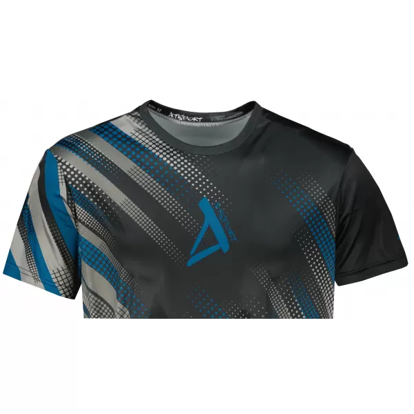  Tricou funcțional premium pentru bărbați ALTISPORT VOJ/ALM028TR01 NEGRU ȘI ALBASTRU 