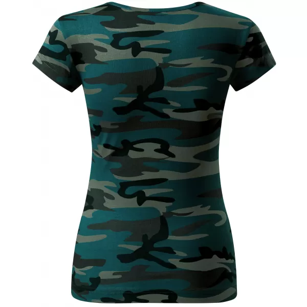  Tricou pentru femei ALTISPORT NoPrint NP/ALW22C CAMUFLAJ/BENZINĂ 