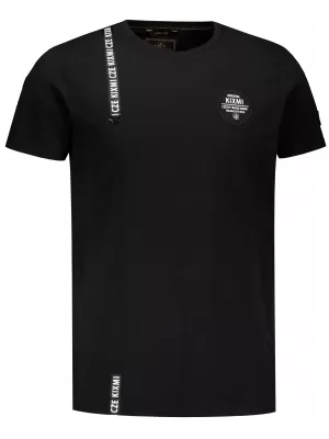 Tricou pentru bărbați KIXMI SIMEON NEGRU