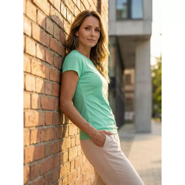  Tricou funcțional de damă ALTISPORT NoPrint NP/ALW041 MENTĂ 
