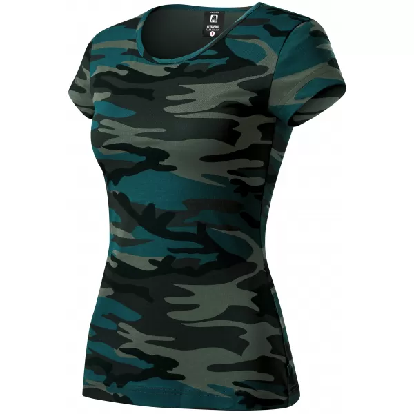  Tricou pentru femei ALTISPORT NoPrint NP/ALW22C CAMUFLAJ/BENZINĂ 