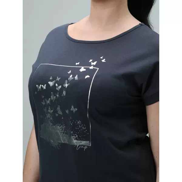  Tricou pentru femei LOAP BAZALA CLW2440 ALBASTRU ÎNCHIS 