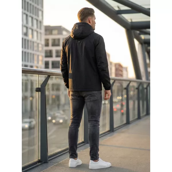  Jachetă pentru bărbați ALTISPORT CARLEY NEGRU/ROSU 