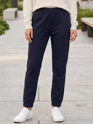 Pantaloni de trening pentru femei SAM 73 MAGDALENA WK 808 ALBASTRU ÎNCHIS