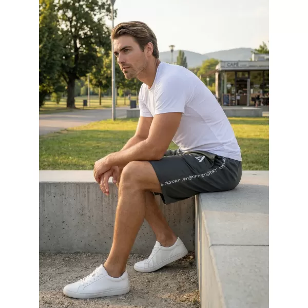  Pantaloni scurți funcționali premium pentru bărbați ALTISPORT VOJ/ALM021KRA01 GRI 