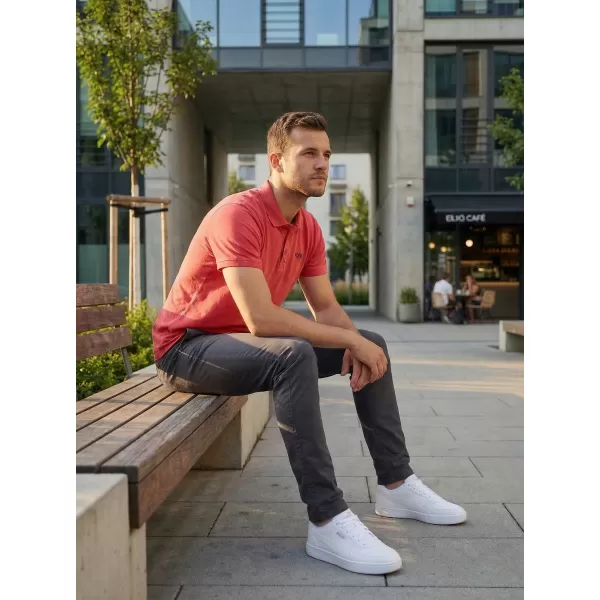  Tricou pentru bărbați KIXMI SPENCER ROSU ALBASTRU 