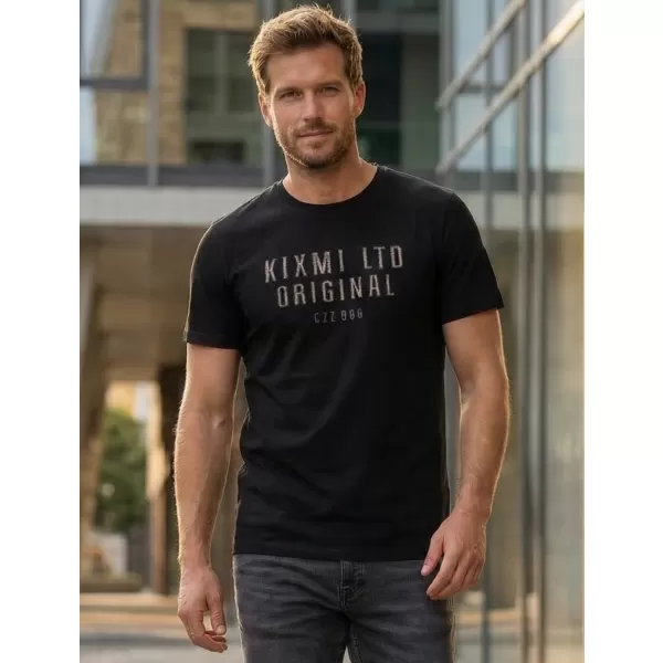  Tricou pentru bărbați KIXMI SALEM NEGRU 