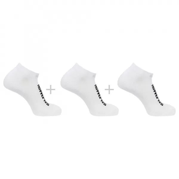  Șosete SALOMON EVERYDAY LOW 3-PACK LC2086900 ALB/ALB/ALB 