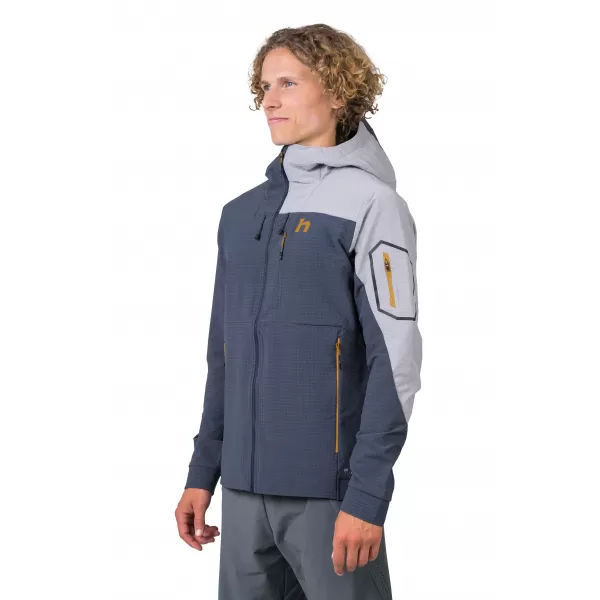  Jachetă pentru bărbați HANNAH AREN HOODY CERNEALĂ/PIELE DE RECHIN 