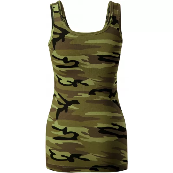  Maieu de damă ALTISPORT NoPrint NP/ALW63C VERDE DE CAMUFLAJ 