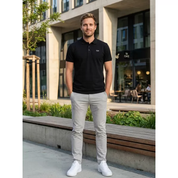  Tricou pentru bărbați KIXMI SPENCER NEGRU 