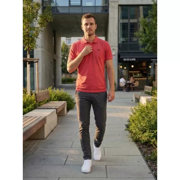  Tricou pentru bărbați KIXMI SPENCER ROSU ALBASTRU 