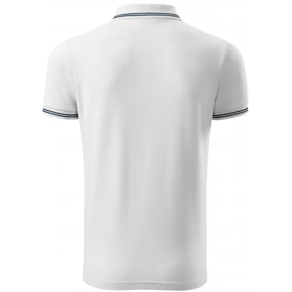  Tricou pentru bărbați cu guler ALTISPORT NoPrint NP/ALM912 ALB 