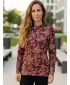 Hanorac funcțional premium pentru femei ALTISPORT VOJ/ALW025MI01 BURGUNDIA