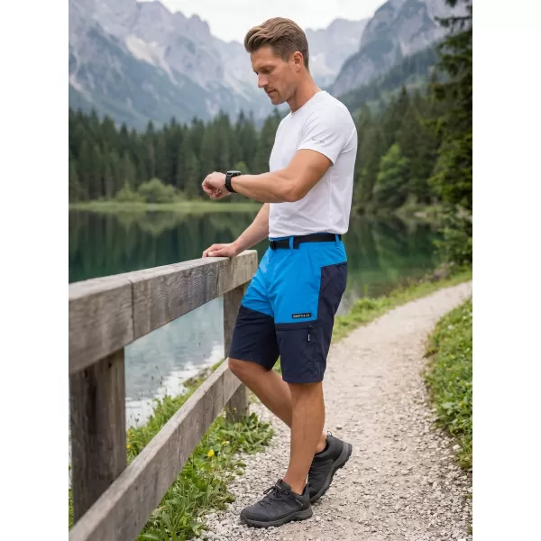  Pantaloni scurți pentru bărbați SAM 73 CELESTINO MS 814 ALBASTRU STRĂLUCITOR 