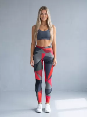 Jambiere lungi premium de damă ALTISPORT VOJ/ALW007LEG01 ROȘU