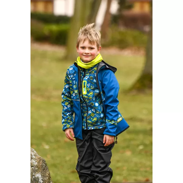  Hanorac fleece pentru copii WAMU BAGR ALBASTRU 