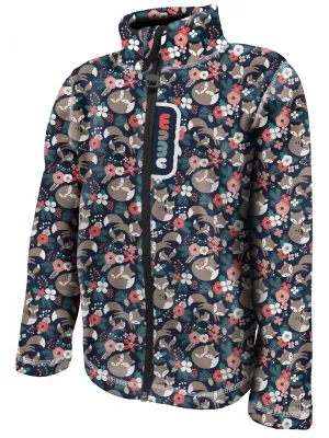 Hanorac fleece pentru copii WAMU LIŠKY ALBASTRU ÎNCHIS