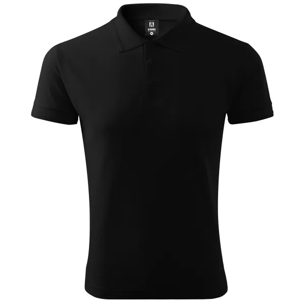  Tricou pentru bărbați cu guler ALTISPORT NoPrint NP/ALM302 NEGRU 