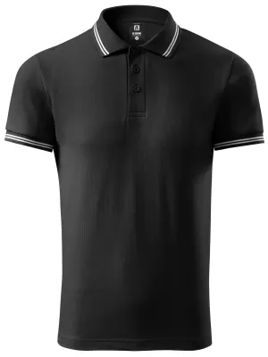 Tricou pentru bărbați cu guler ALTISPORT NoPrint NP/ALM912 NEGRU