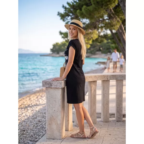  Rochie ALTISPORT ALW043178 NEGRU ȘI AURIU 