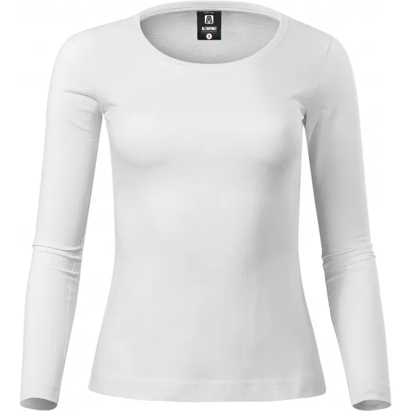  Tricou de damă cu mâneci lungi ALTISPORT NoPrint NP/ALW961 ALB 