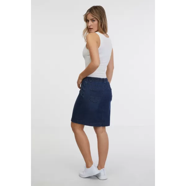  Fusta de dama SAM 73 GISELA WZ 845 DENIM ÎNCHIS LA CULOARE 