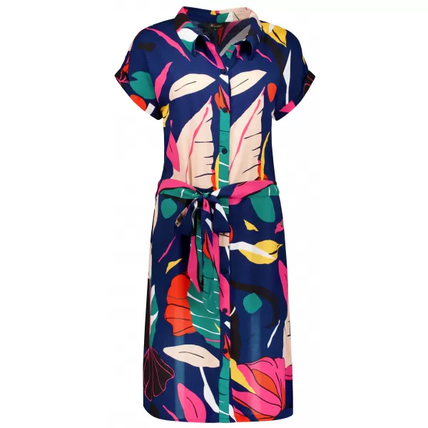  Rochie KIXMI SHANON ALBASTRU INCHIS 