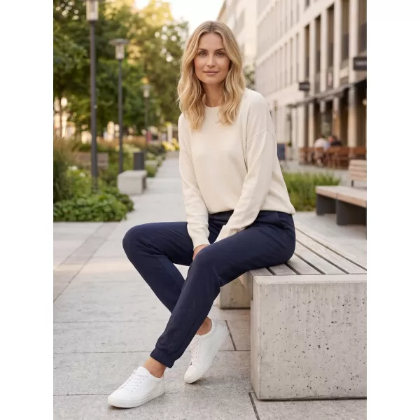  Pantaloni de trening pentru femei SAM 73 MAGDALENA WK 808 ALBASTRU ÎNCHIS 