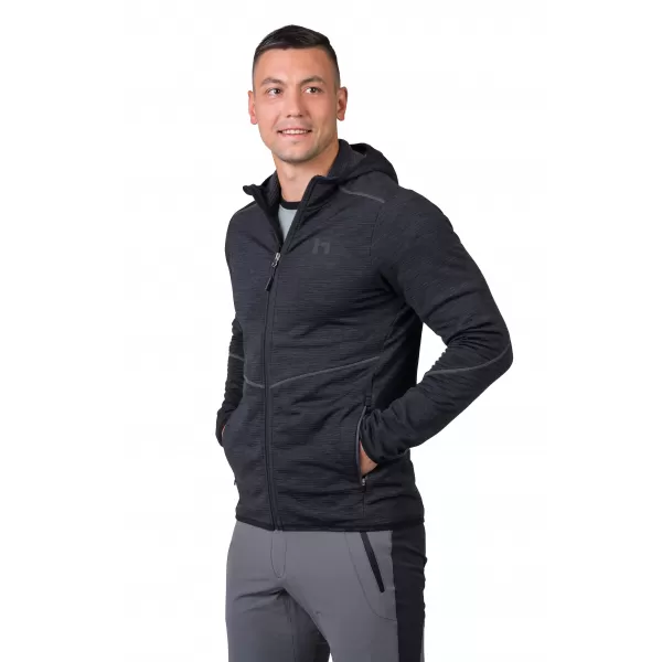  Hanorac pentru bărbați HANNAH DAMAR HOODY ANTRACIT MEL 